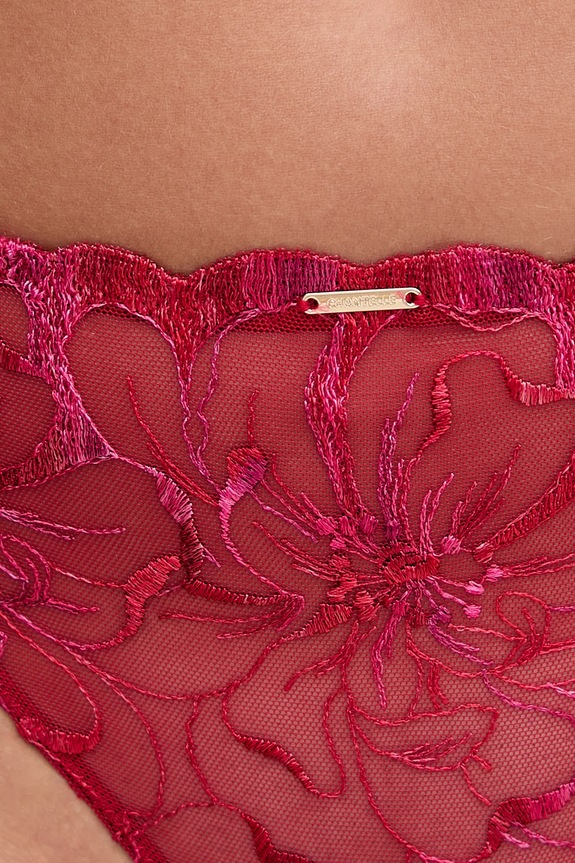 Ruházat Chantelle tanga FLEURS C12M90 piros