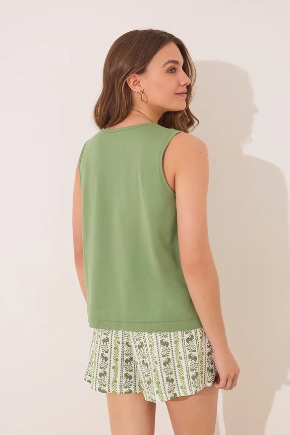 Βαμβακερές πιτζάμες women'secret 3599214 πράσινο