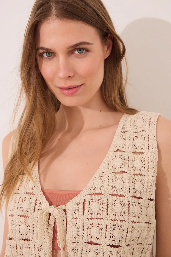 Бавовняна жилетка women'secret 3149938 коричневий AW25