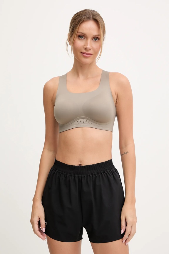 Αθλητικό σουτιέν Calvin Klein Performance χωρίς μεταλλικές μπανέλες γκρί LVGWF5K149