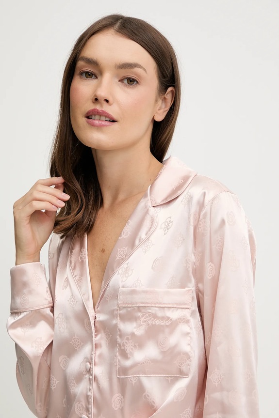 Guess piżama SYLVIE O5BX05.W4732 różowy