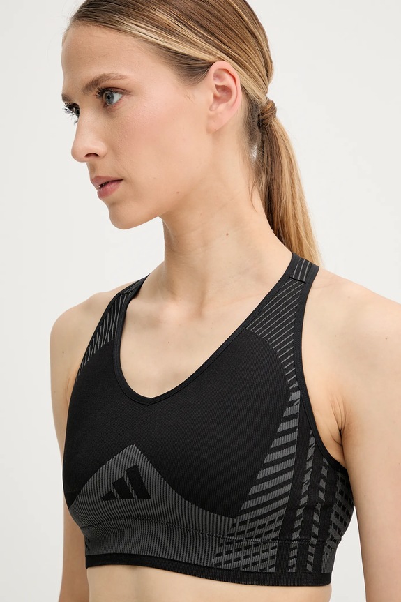 adidas Performance reggiseno sportivo POWER nero JD7163