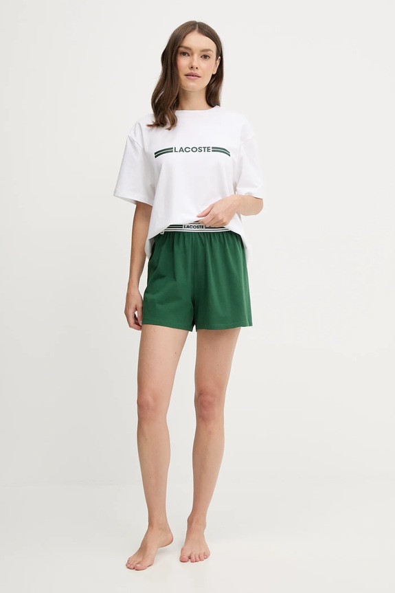Lacoste pijama 4F5883 alb SS26