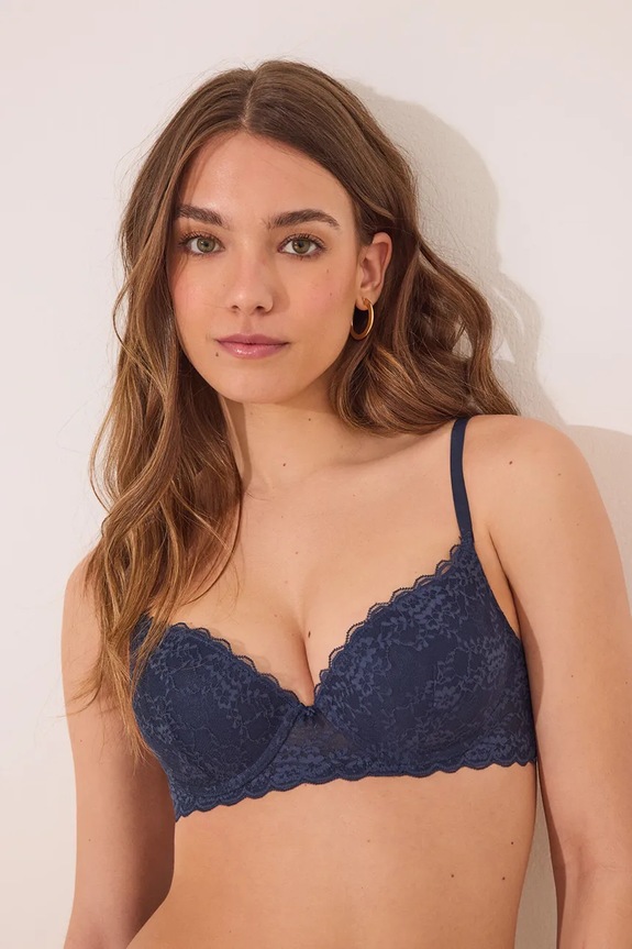 Σουτιέν women'secret push-up σκούρο μπλε 5662879.882.885