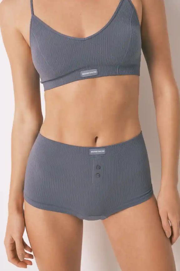 women'secret bokserki dzianina niebieski 5122017