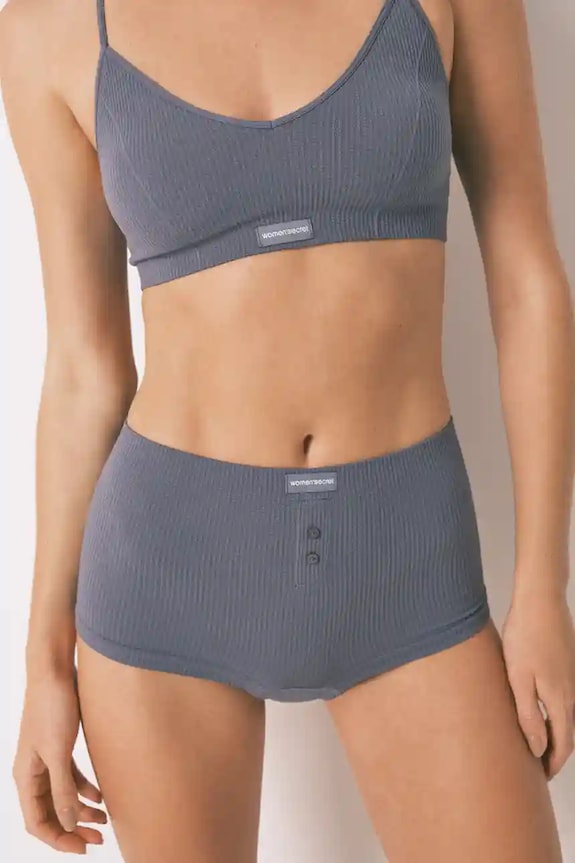 women'secret bokserki dzianina niebieski 5122017