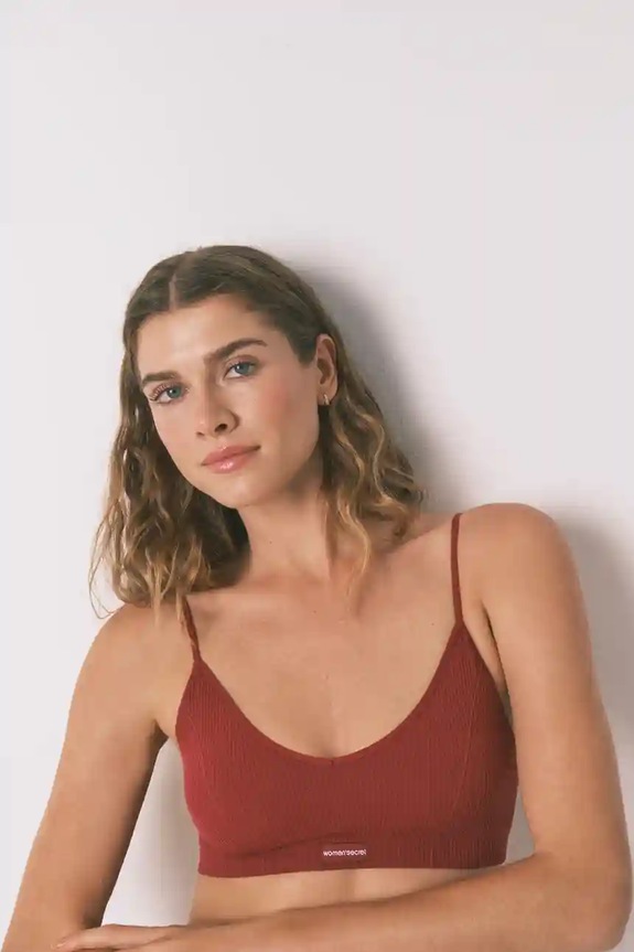 Odzież women'secret biustonosz 5102005 bordowy
