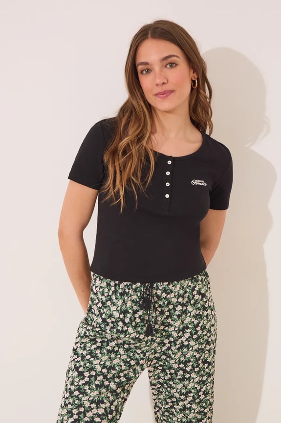 Pidžama women'secret 3592390 crna AW25