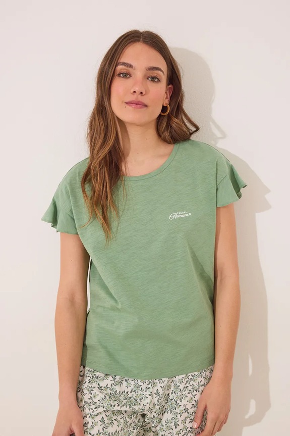 Πιτζάμα women'secret 3592399 πράσινο AW25