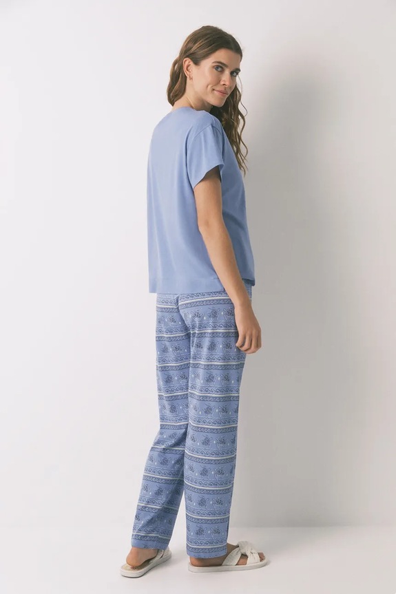 Βαμβακερές πιτζάμες women'secret μπλε 3132102