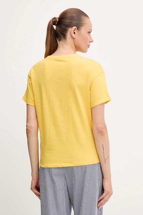 Ρούχα Μπλουζάκι πιτζάμας βαμβακερό women'secret 3272271 κίτρινο