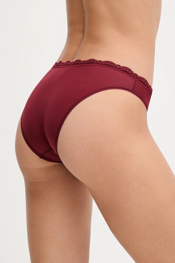 Calvin Klein Underwear figi damskie LV00QD5271 bordowy SS26