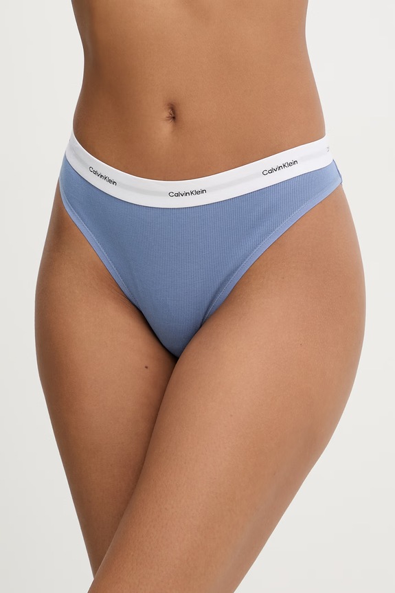 Calvin Klein Underwear nohavičky dámske s bavlnou modrá LV00QD5358