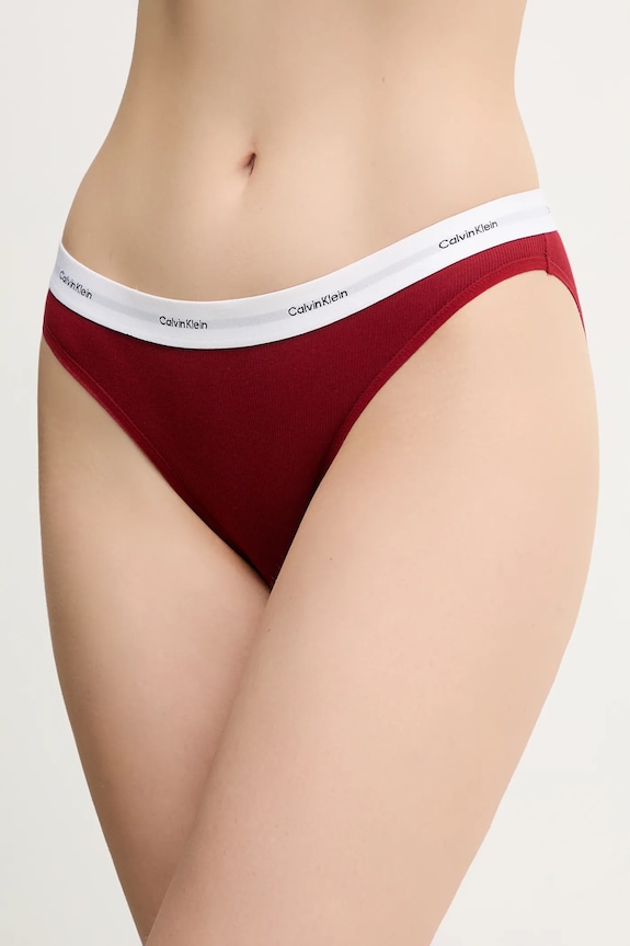 Nohavičky Calvin Klein Underwear nohavičky burgundské LV00QD5358