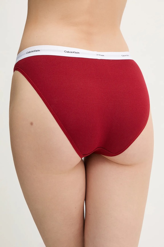 Nohavičky Calvin Klein Underwear LV00QD5358 burgundské SS26