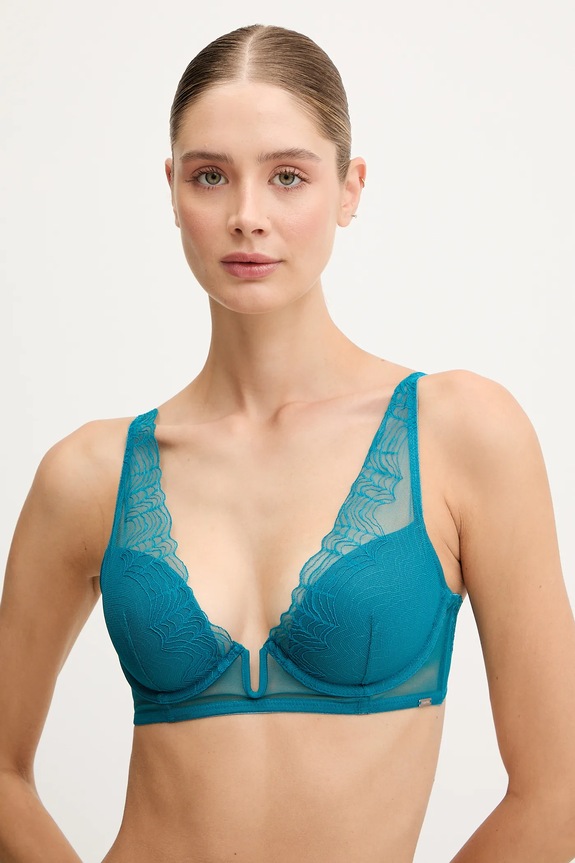 Modrček Calvin Klein Underwear Pletenina turkizna LV00QF8357