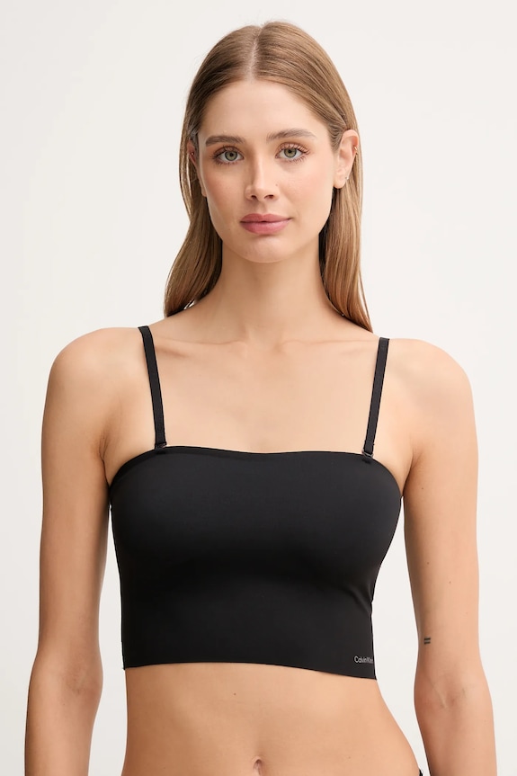 Calvin Klein Underwear melltartó melltartó merevítő nélkül fekete LV00QF8419