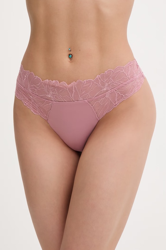Calvin Klein Underwear tangá dámske ružová LV00QF8444