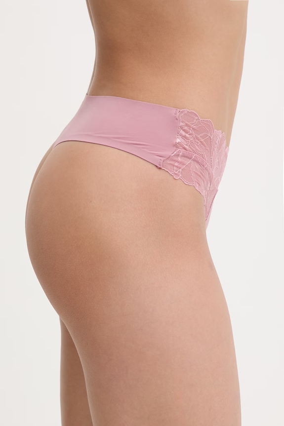 Oblečenie Calvin Klein Underwear tangá dámske LV00QF8444 ružová
