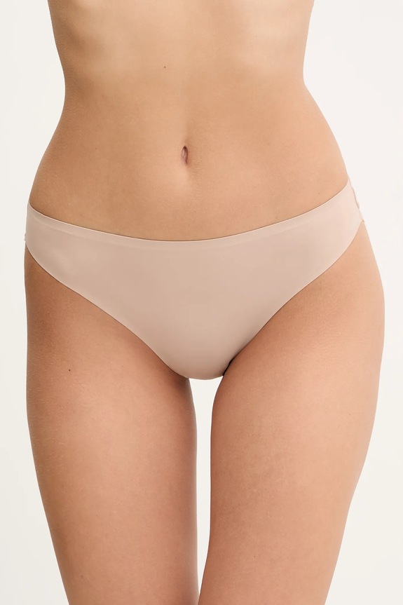 Calvin Klein Underwear chiloți full brief de damă uni bej LV00QF8445