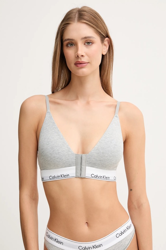 Σουτιέν Calvin Klein Underwear στάμπα γκρί LV00QF8507