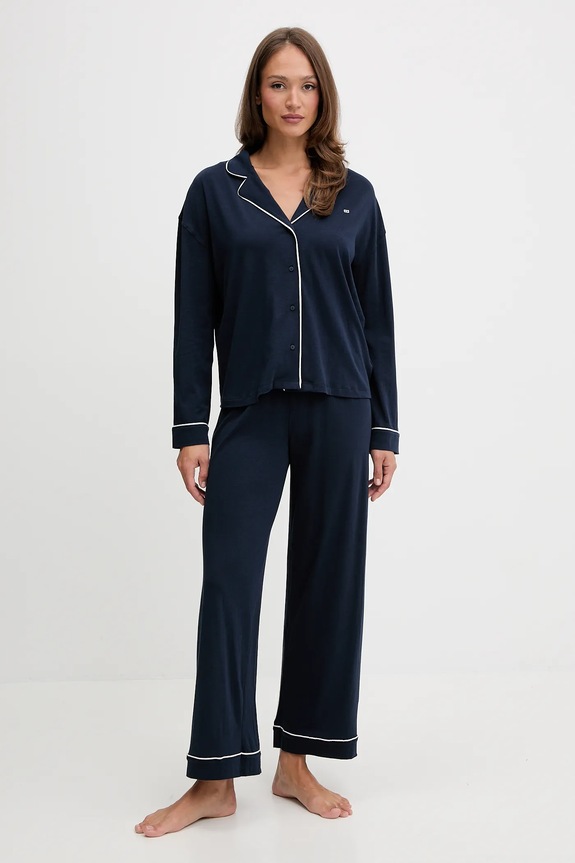 Tommy Hilfiger piżama dzianina granatowy UW0UW06142