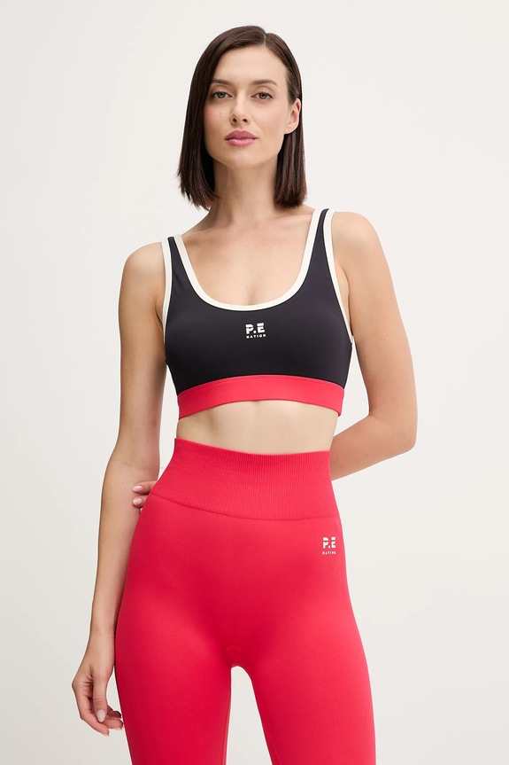 Αθλητικό σουτιέν P.E Nation Pursuit χωρίς μεταλλικές μπανέλες σκούρο μπλε 253C018