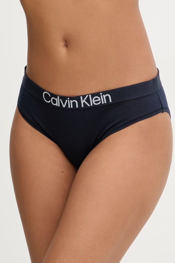 Calvin Klein Underwear Nohavičky dámske bavlnené s elastanom tmavomodrá LV00QD5291