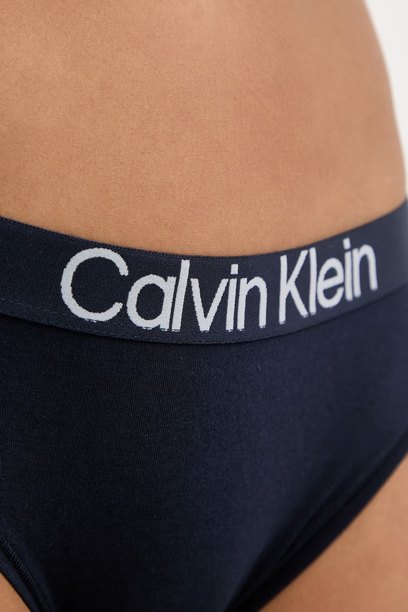 Oblečenie Calvin Klein Underwear Nohavičky dámske bavlnené s elastanom LV00QD5291 tmavomodrá