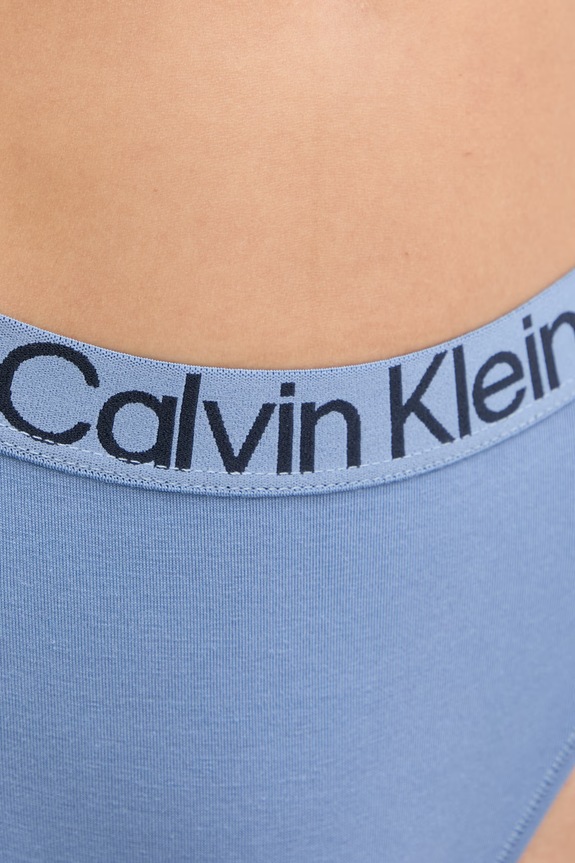 Ρούχα Calvin Klein Underwear κιλότα γυναικεία από βαμβάκι με ελαστάν LV00QD5291 μπλε