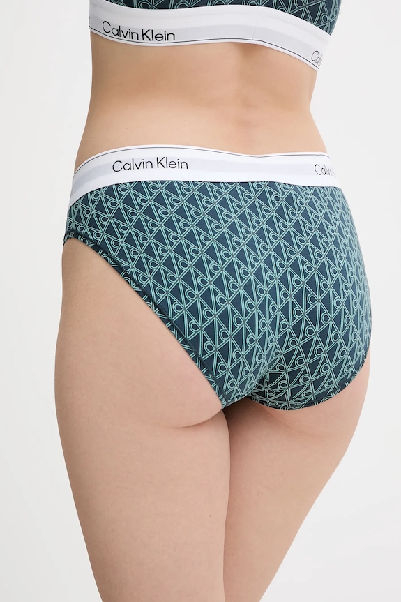 Îmbrăcăminte Calvin Klein Underwear chiloți full brief de damă cu bumbac LV00QF8520 verde