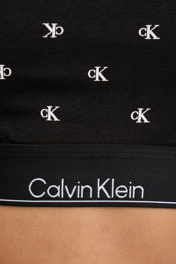 Calvin Klein Underwear podprsenka s bavlnou čierna LV00QF8493