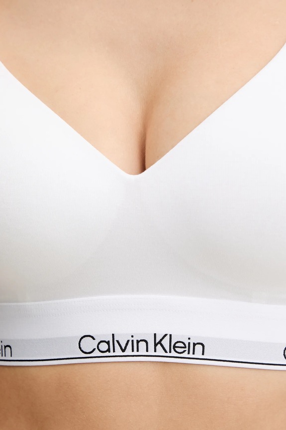 Calvin Klein Underwear bralette s pamukom bijela LV00QF8500