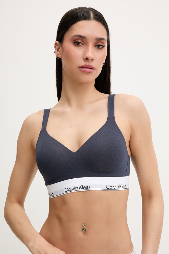 Calvin Klein Underwear braletka s bavlnou tmavomodrá LV00QF8500