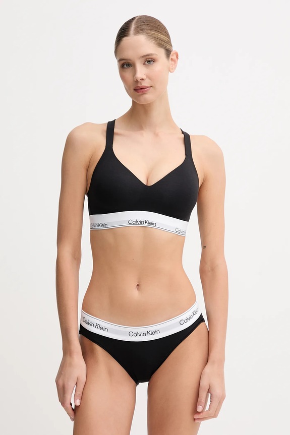 Calvin Klein Underwear braleta s pamukom LV00QF8500 crna SS26