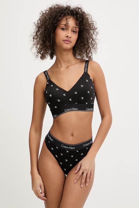Calvin Klein Underwear braletka s bavlnou LV00QF8504 čierna AA00