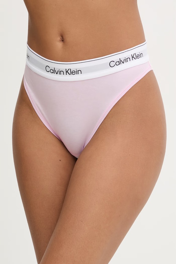 Calvin Klein Underwear nohavičky dámske s bavlnou ružová LV00QF8524