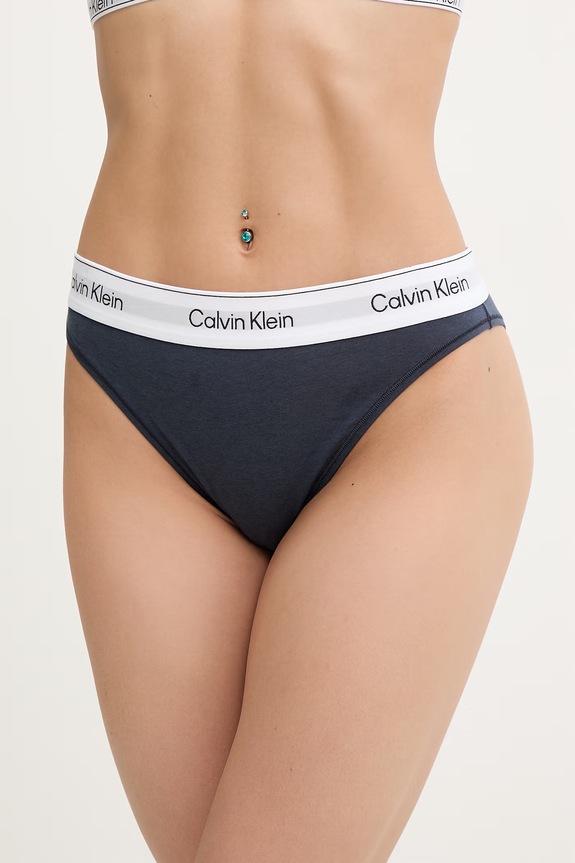 Calvin Klein Underwear nohavičky dámske s bavlnou tmavomodrá LV00QF8524