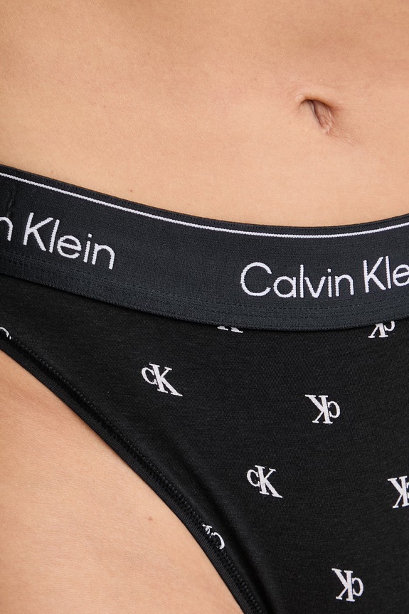 Ρούχα Calvin Klein Underwear κιλότα Γυναικεία με βαμβάκι LV00QF8524 μαύρο