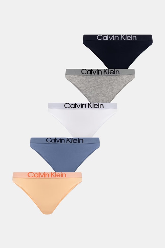 Calvin Klein Underwear nohavičky dámske 5-pak oranžová LV00QD5332