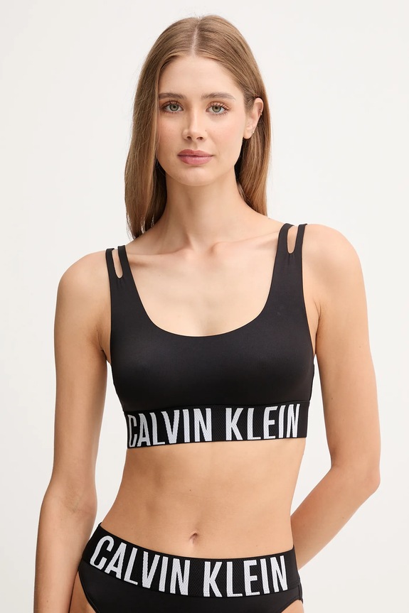 Calvin Klein Underwear melltartó melltartó merevítő nélkül fekete LV00QF8478