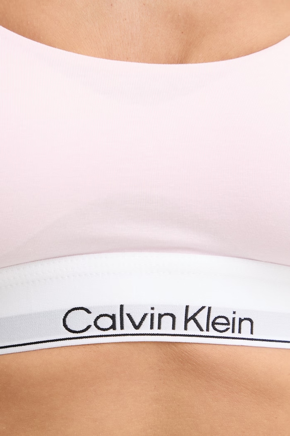 Calvin Klein Underwear bralette με βαμβάκι ροζ LV00QF8503