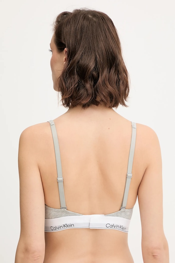 Calvin Klein Underwear Bralette με βαμβάκι LV00QF8503 γκρί SS26