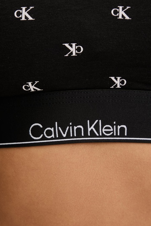 Calvin Klein Underwear bralette με βαμβάκι μαύρο LV00QF8503
