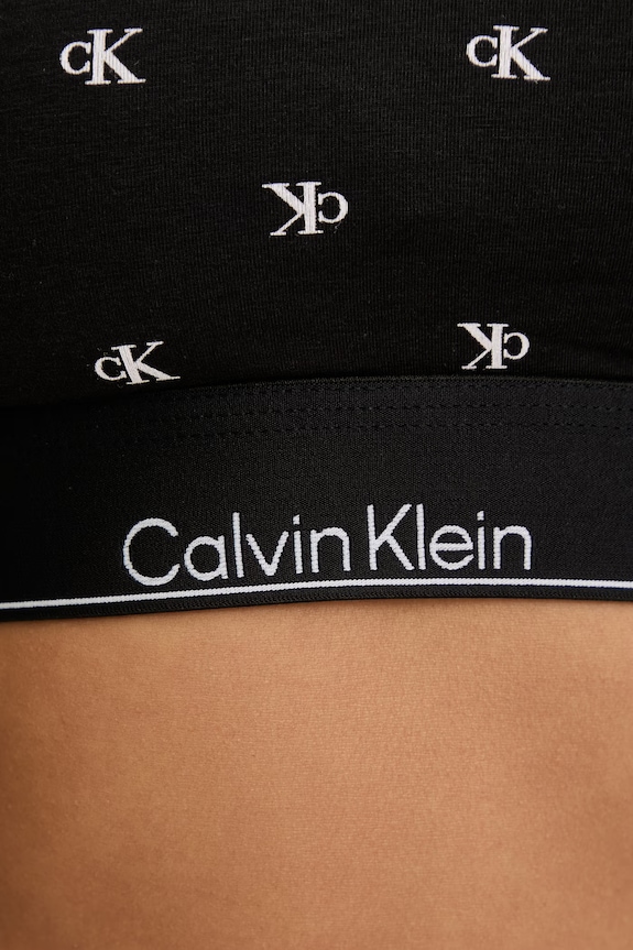 Calvin Klein Underwear bralette με βαμβάκι μαύρο LV00QF8503