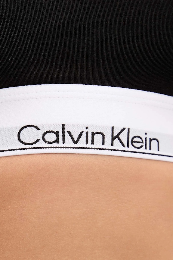 Calvin Klein Underwear bralette με βαμβάκι μαύρο LV00QF8503