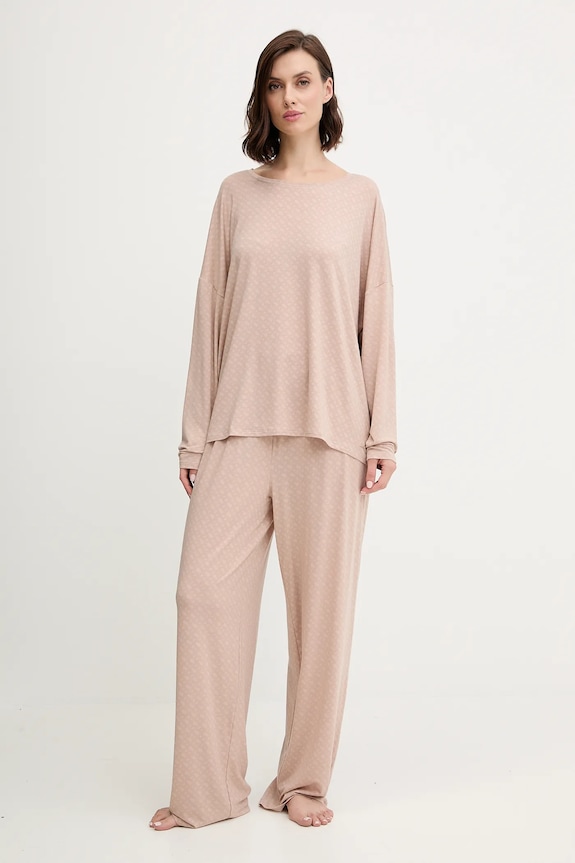 BOSS longsleeve de pijama B Logo LS-Shirt 50550693 bej SS26