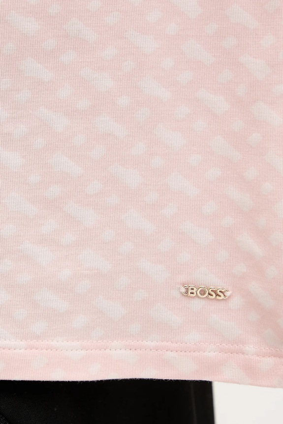 Majica dugih rukava za spavanje BOSS B Logo LS-Shirt 50550693 roza