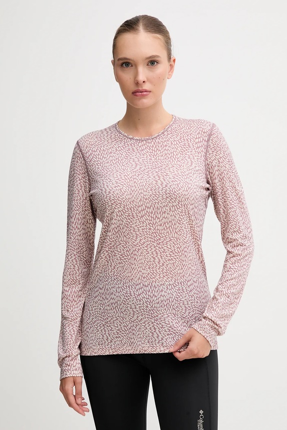 Icebreaker longsleeve funkcyjny Merino 200 Oasis Planet friendly różowy IB0A57BH0H91