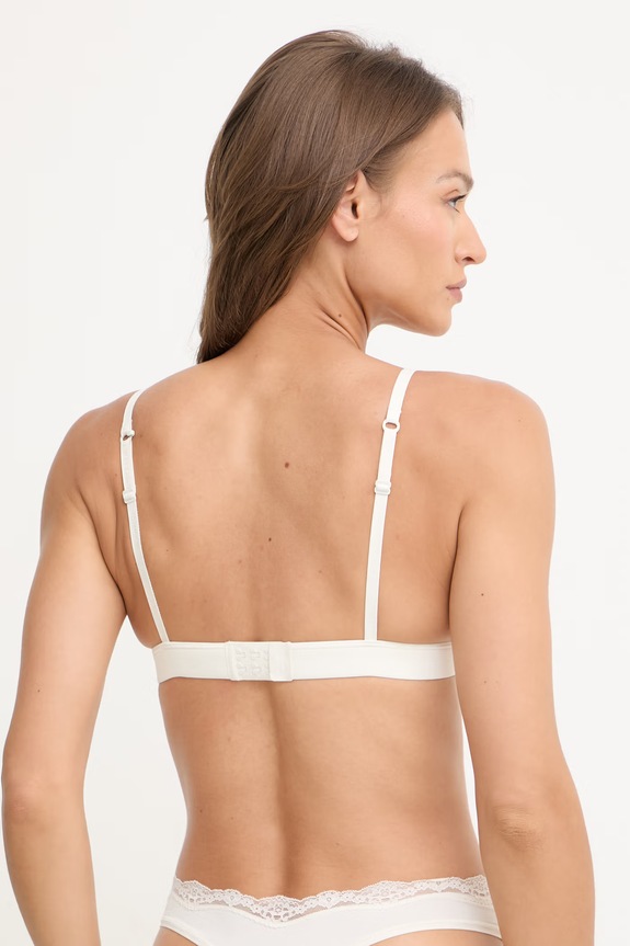 Ρούχα Tommy Hilfiger τριγωνικό σουτιέν UW0UW06052 μπεζ